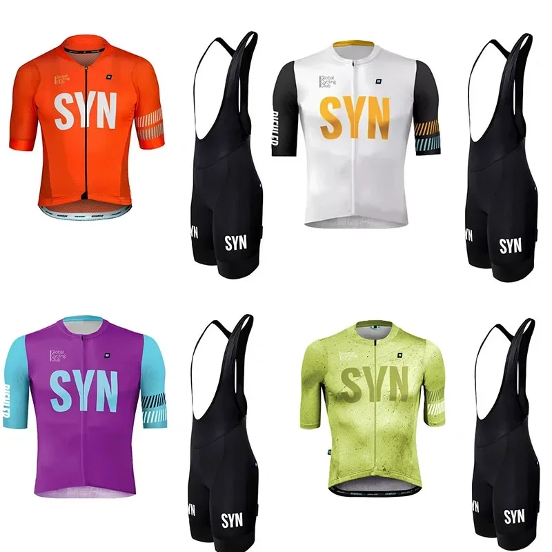 Cycling Gear Leaderboard - SYN 自転車ライディングウェア メンズ サマージャージ ビブ ロードサイクリングシャツ