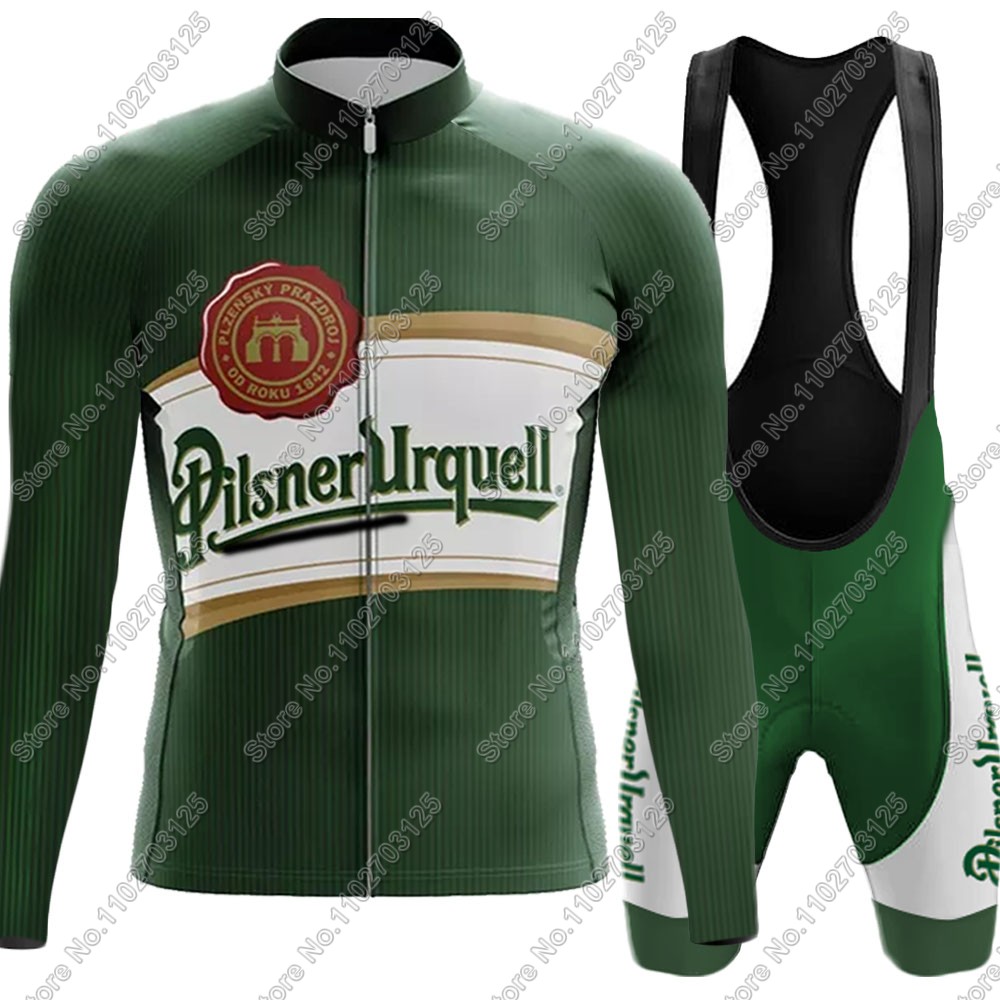 Cycling Gear Leaderboard - 2025 ドリンクビールサイクリングジャージセット夏チェコ長袖服シャツロードパンツビブショーツバイクスーツ MTB マイヨ