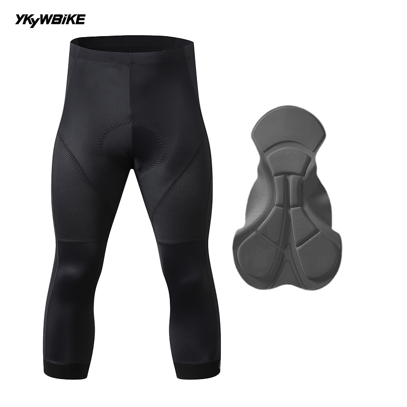 Ykyw Cycling Gear - Ykyw ロードバイクプロチーム男性3/4サイクルパンツ黒タイト3/4サイクルショーツmtb夏通気性アウトドアウェアスポーツ服