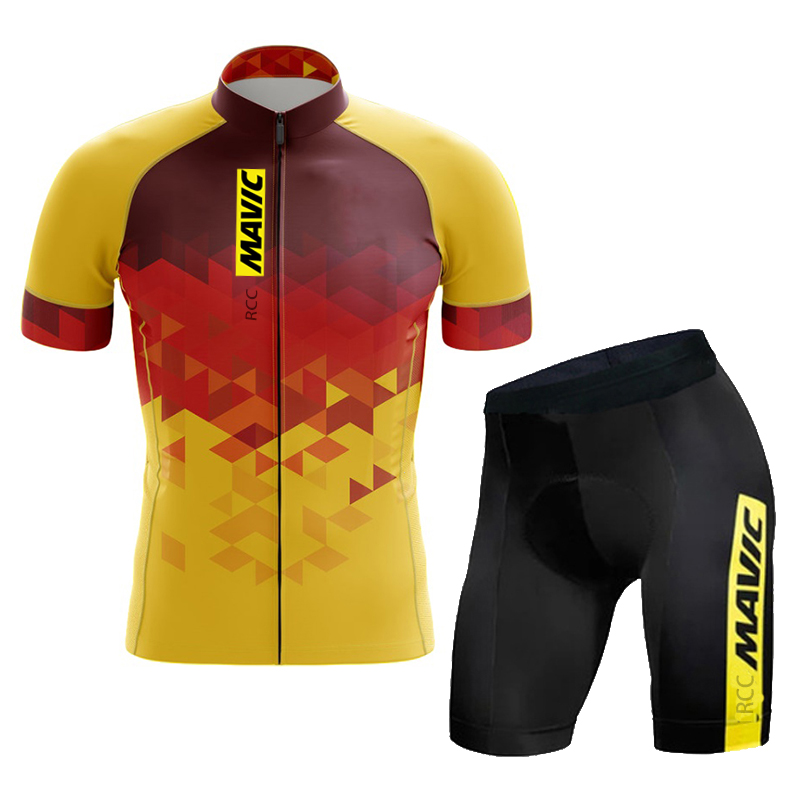 Mavic-トライアスロン用の男性用サイクリングセット,半袖 - Cycling Gear Leaderboard のレビューと価格