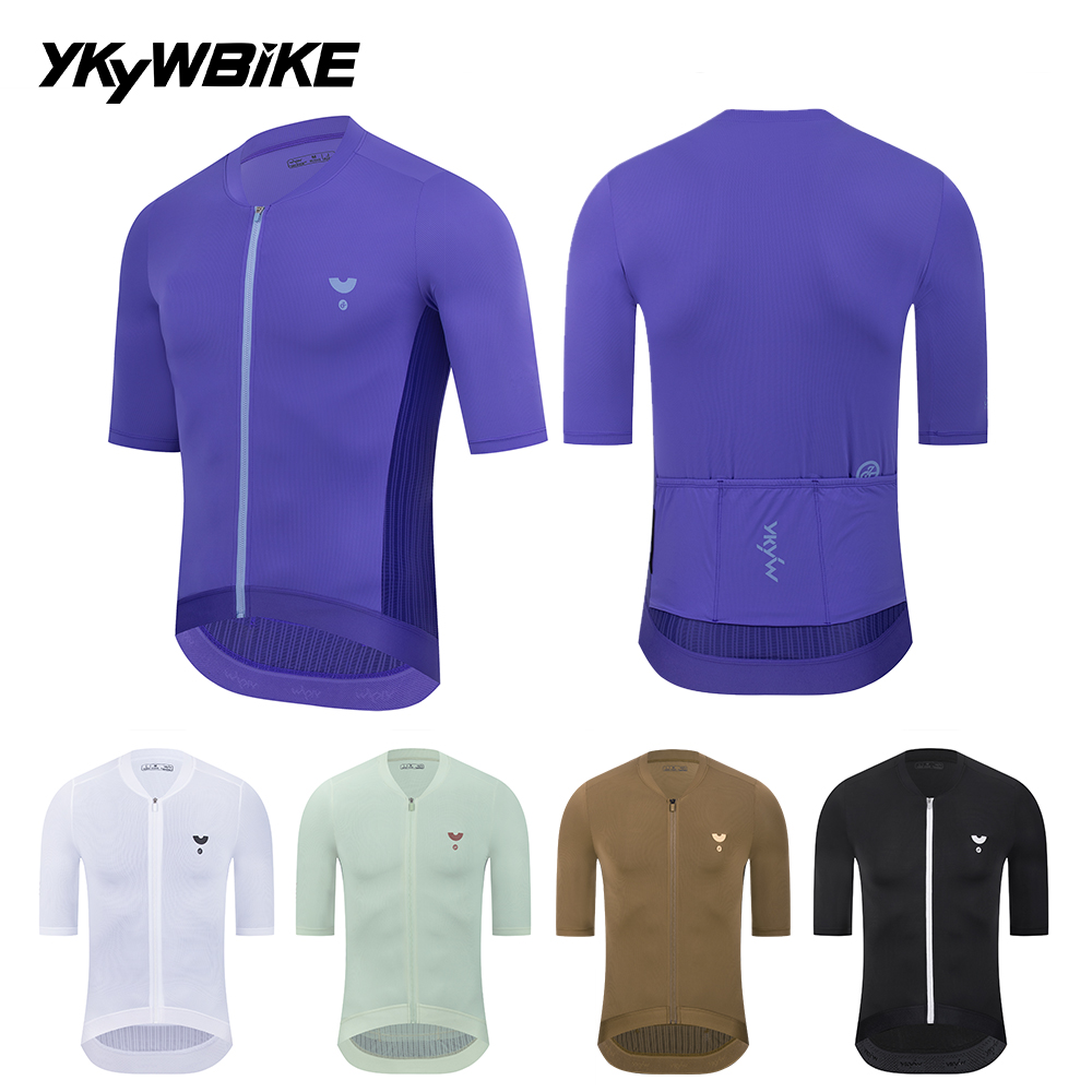 ykyw 2025夏パープルサイクリングジャージ男性半袖トッ - Ykyw Cycling Gear のレビューと価格