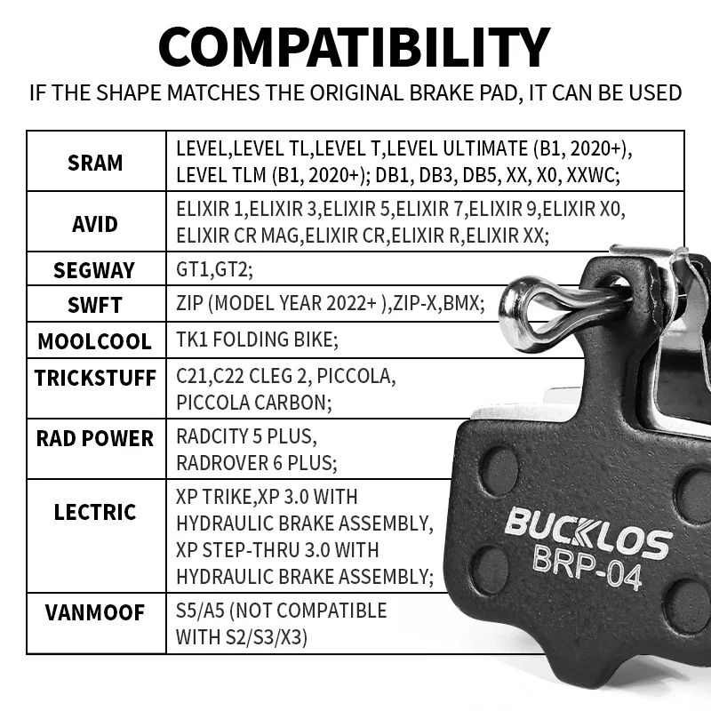 バックル-油圧ディスクブレーキパッド,耐摩耗性,sram a - Ykyw Cycling Gear のレビューと価格
