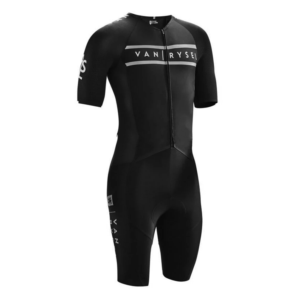 Vanrysel ホワイト/ブラック ワンピース トライアス - Cycling Gear Leaderboard のレビューと価格