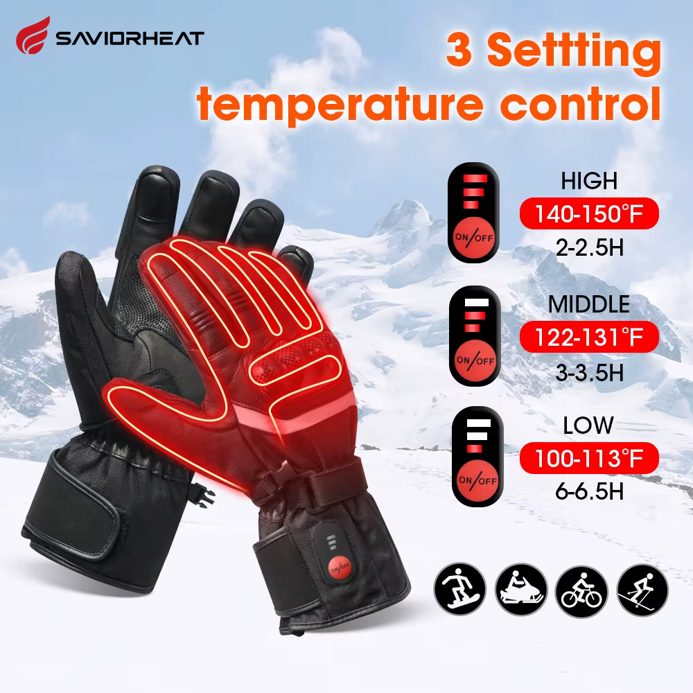 救世主-加熱されたオートバイ用手袋,100% 防水,自転車用 - Cycling Glove のレビューと価格