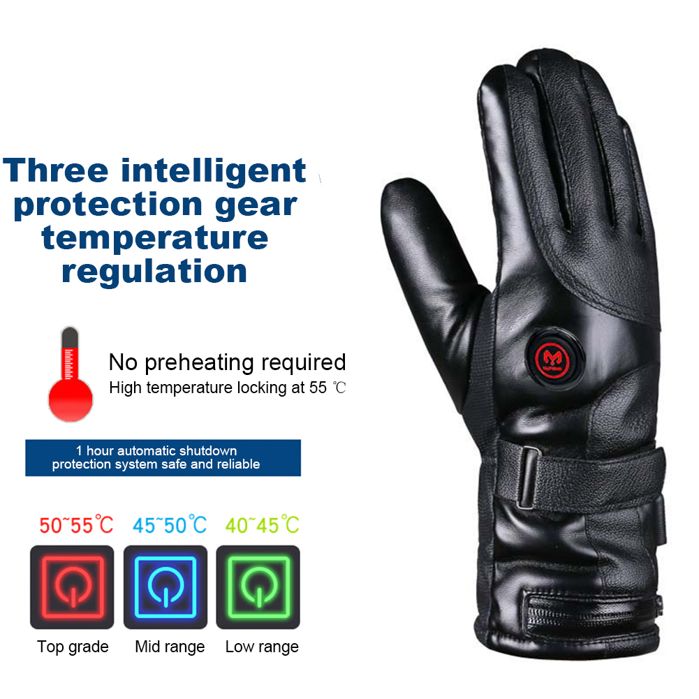 熱電気加熱グローブライナー男性用女性用充電式バッテリー加熱乗 - Cycling Glove のレビューと価格