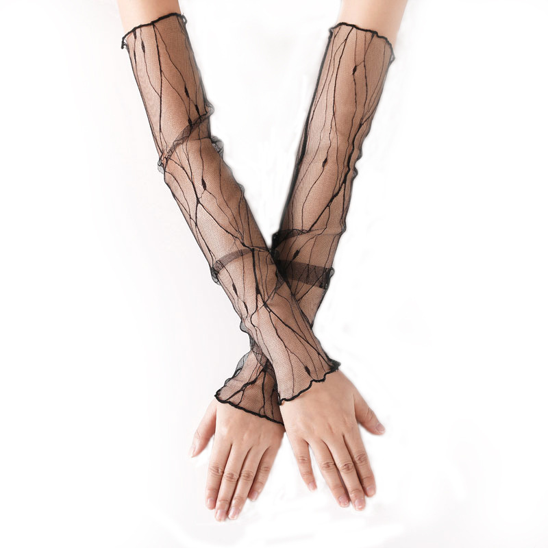 女性用メッシュスリーブ,長袖サイクリング,レース,ハーフフィ - Cycling Glove のレビューと価格