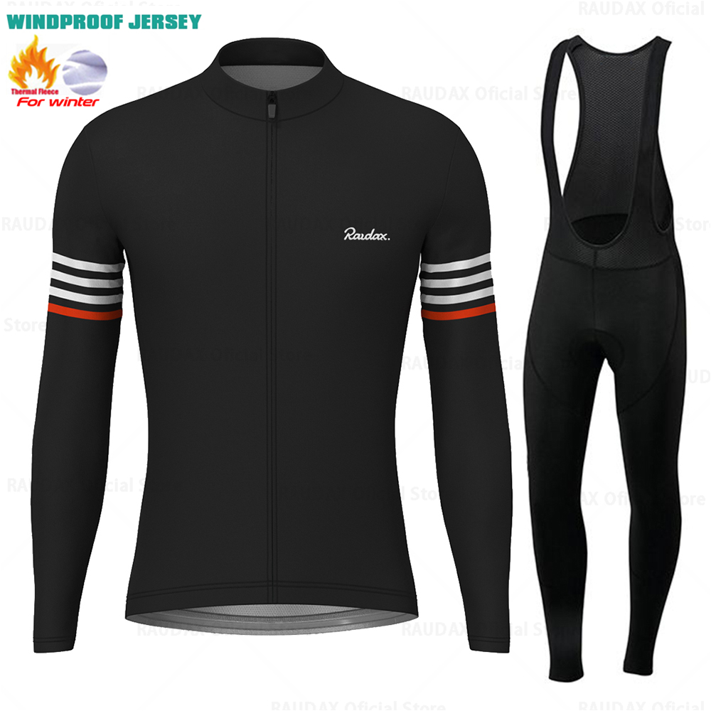 Raudax-冬用の長袖フリースジャージ,暖かくて暖かいサイ - Cycling Gear Leaderboard のレビューと価格