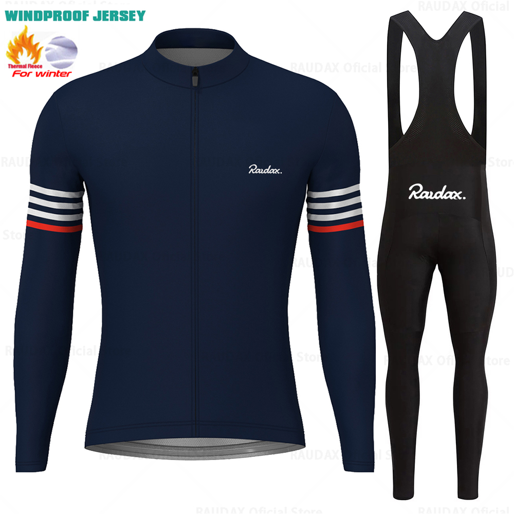 Raudax-冬用の長袖フリースジャージ,暖かくて暖かいサイ - Cycling Gear Leaderboard のレビューと価格