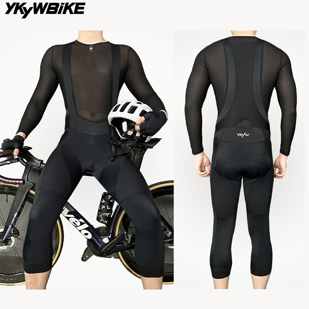 Ykywメンズ夏3/4サイクルビブショーツダークブルーコーヒ - Ykyw Cycling Gear のレビューと価格
