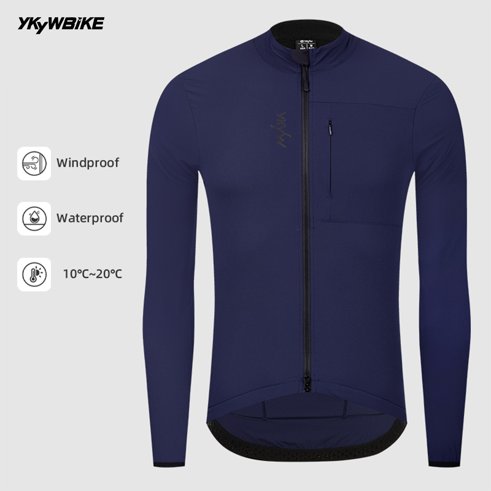 Ykyw防水防風男性長袖サイクリングジャケットサーマルフリー - Ykyw Cycling Gear のレビューと価格